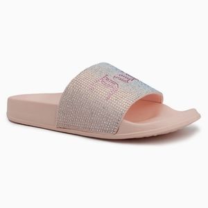 Juicy Couture Slides Bling Pink Sandals